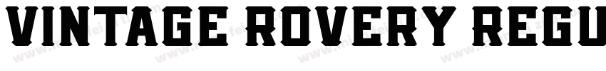 Vintage Rovery Regul字体转换